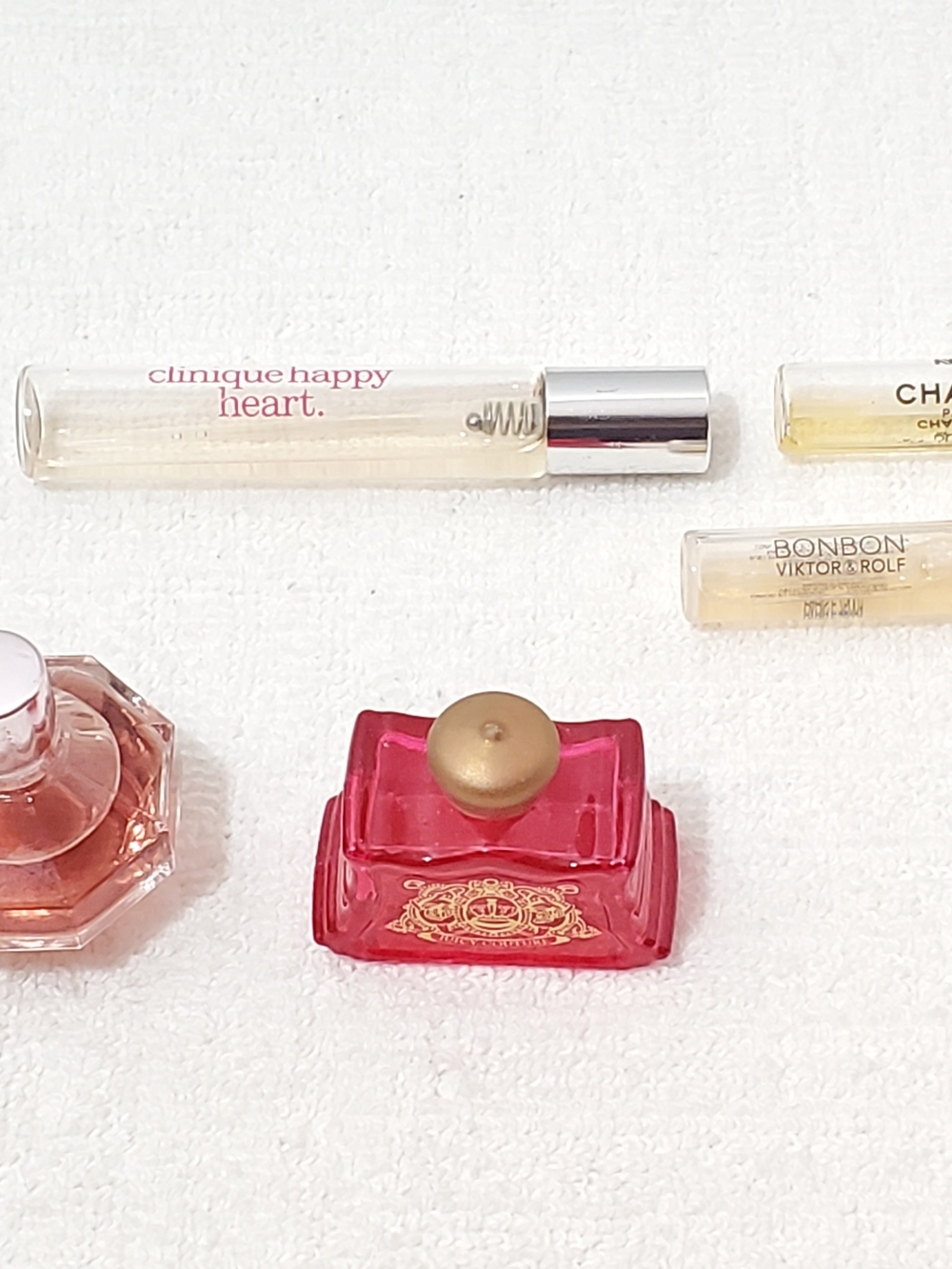 5pc Designer Perfume Lot Mini & Travel Sizes Viktor & Rolf Chanel Clinique Juicy